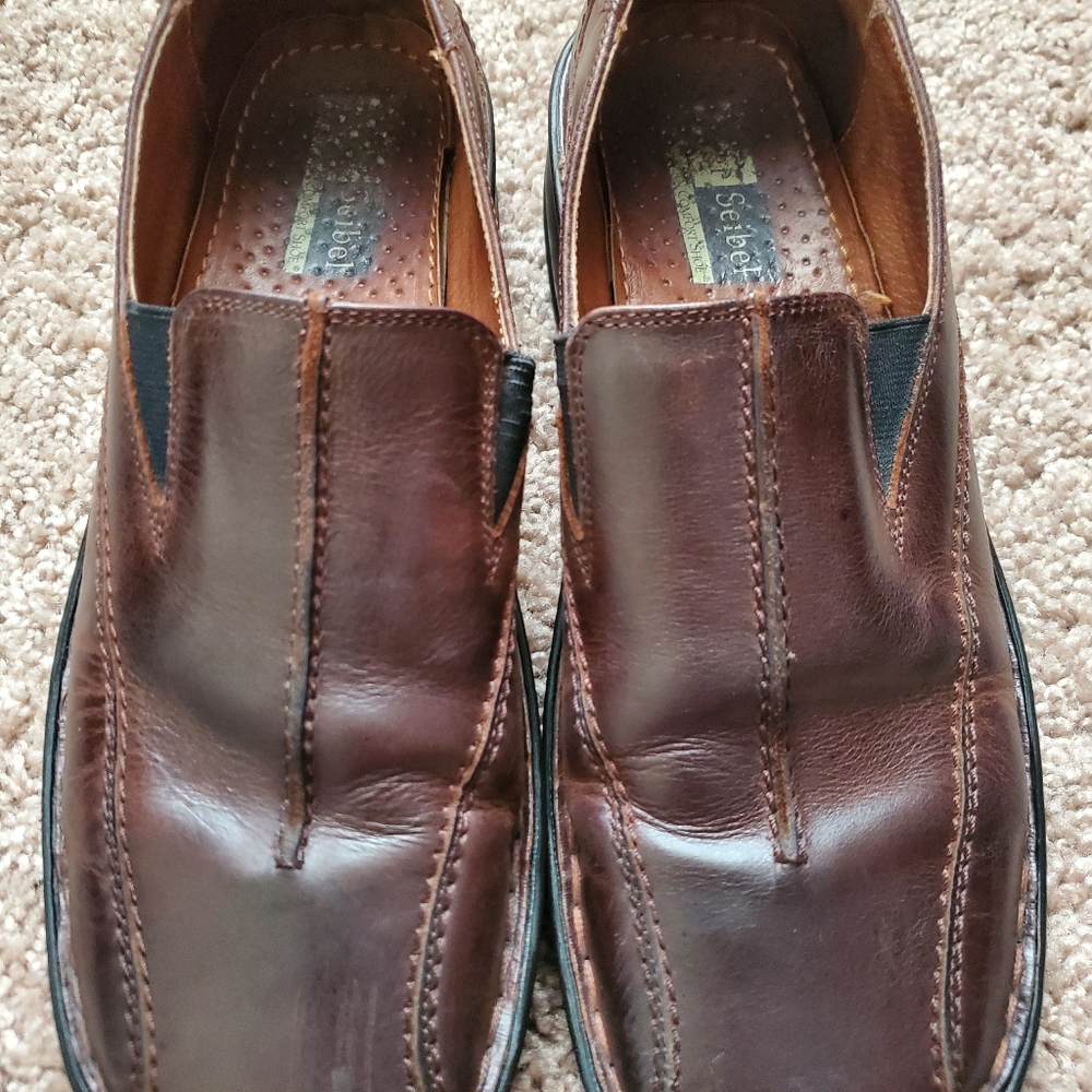 JOSEF SEIBEL Womens Brown Leather Loafer,  Size 8, EU 39